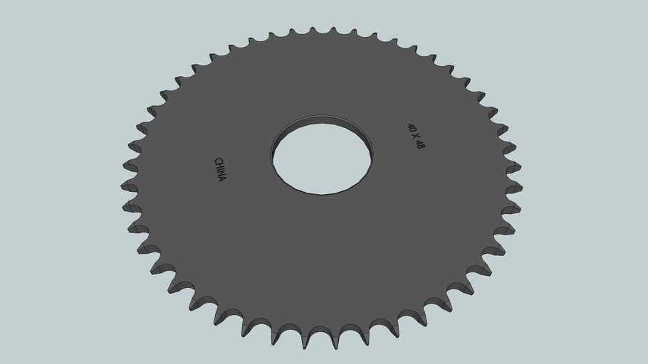 Chain Sprocket 48t 3D Warehouse