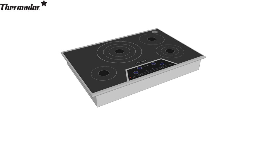 Thermador 30 inch Masterpiece Series Electric Cooktop CES304FS 3D