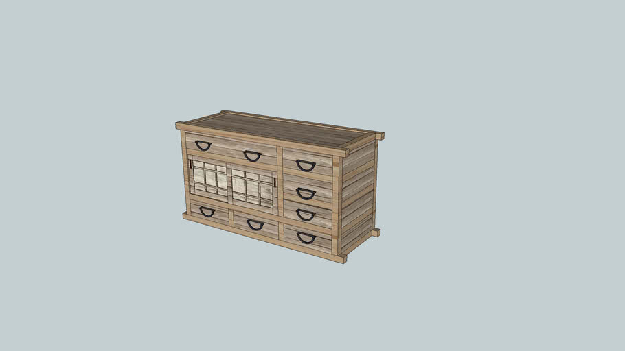 Simple Japanese Dresser 3d Warehouse