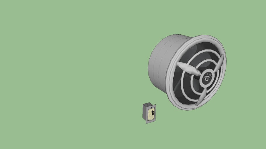 Nutone Vintage Stove Exhaust Fan 2 3d Warehouse