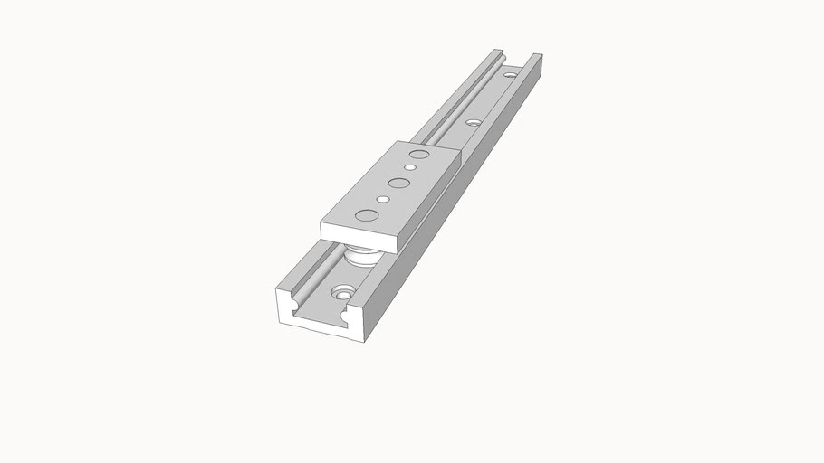 linear bearing McMasterCarr 6738K41 with track 6738K33 3D Warehouse