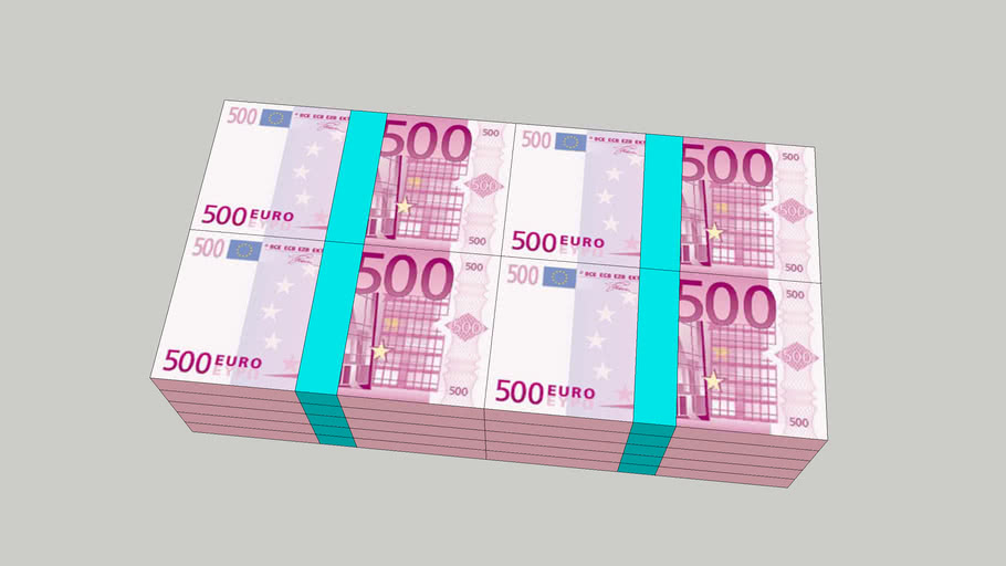 Format 1.000.000 - 500 Euro Money 0089 | 3D Warehouse