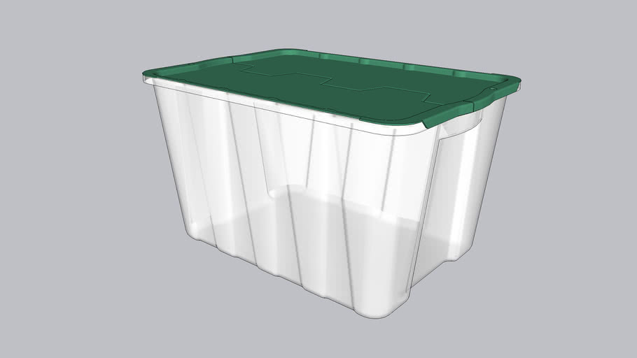 HDX GSC 49L storage box (LIME) 3D Warehouse
