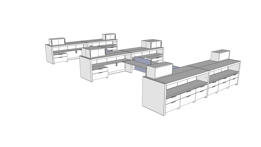 Haworth Patterns/X Series 34 3D Warehouse