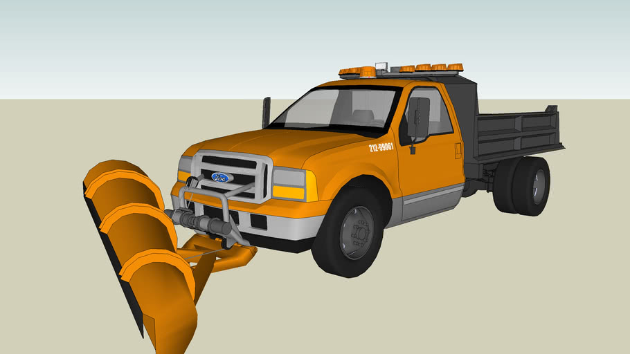 dump truck snow plow 3D Warehouse