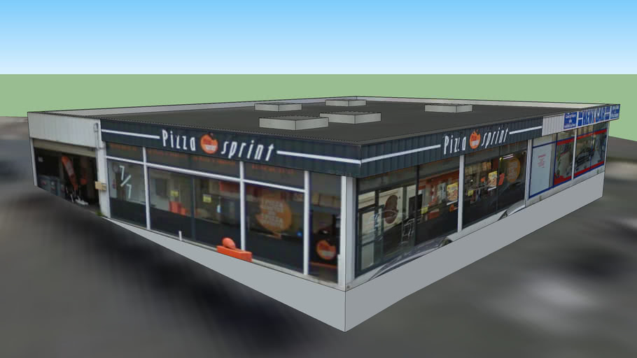 Pizza Sprint Rent a Car Quimper 3D Warehouse