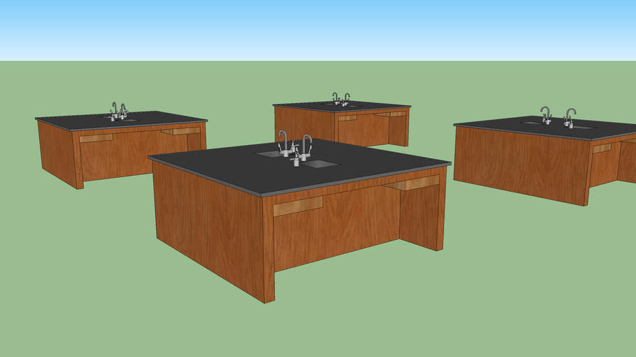 4 Lab Stations 3D Warehouse