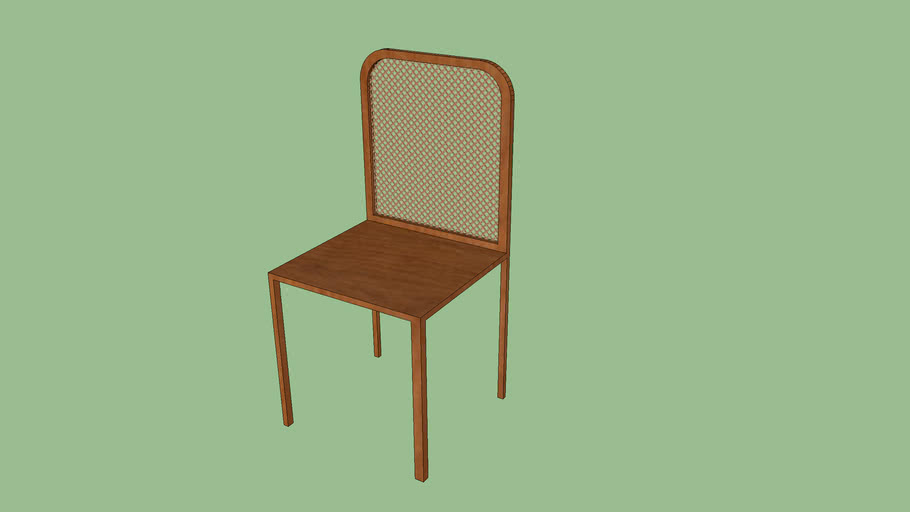 Plain Chair With Netted Back
