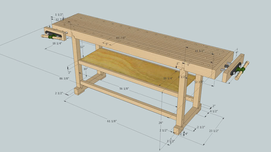 Woodworking Bench 3d Warehouse