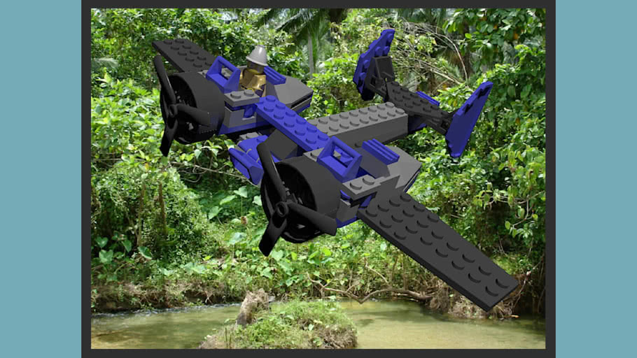 lego jurassic world airplane