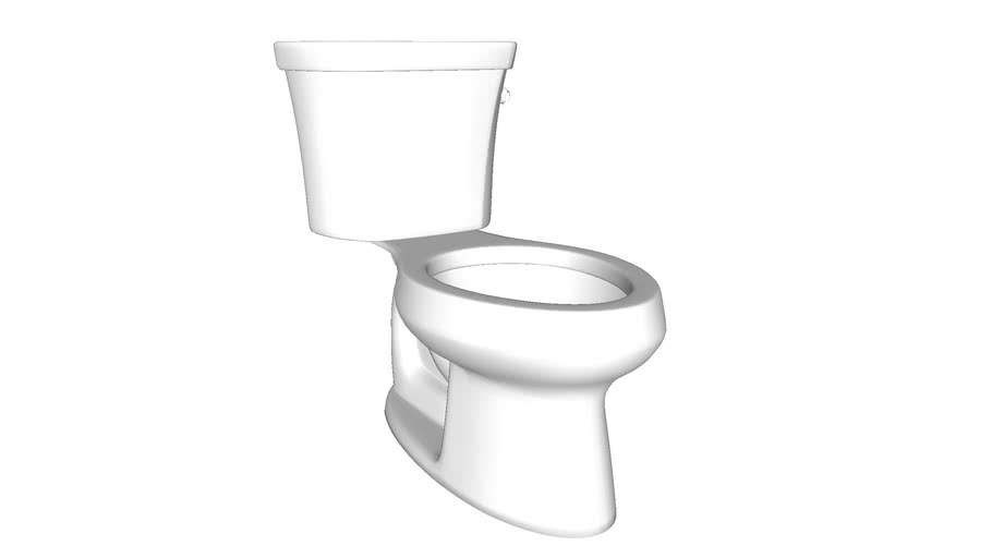 K-3978-RA Wellworth(R) two-piece elongated 1.6 gpf toilet with Class ...