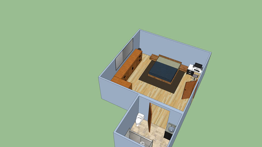 Master Bedroom With bathroom | 3D Warehouse