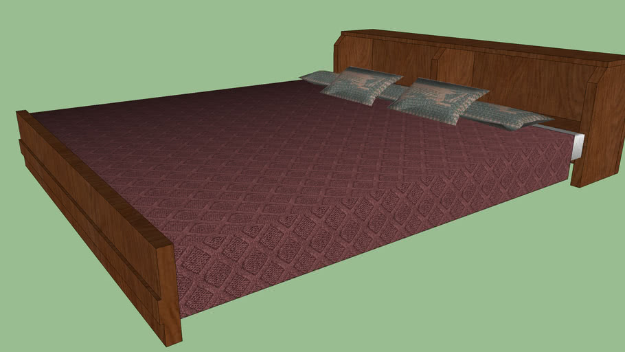 Queen Size Bed 3d Warehouse