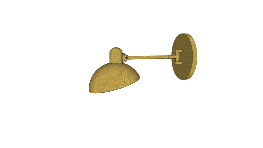 WALL LIGHT / ROUND GOLD 3D Warehouse