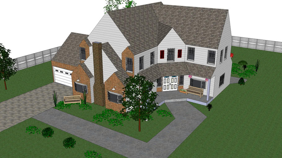 Traditional Style Large home on half an acre. 3D Warehouse