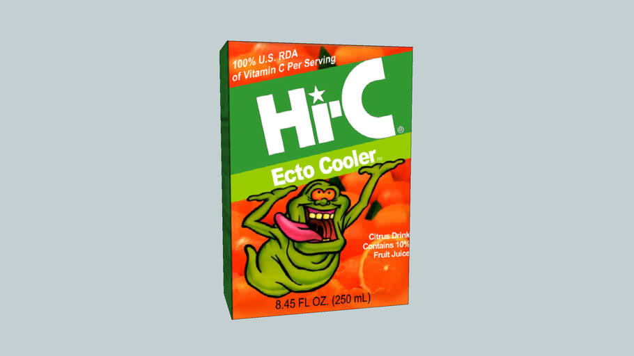 Ecto Cooler 80s juice box 3D Warehouse