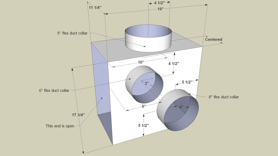 HVAC supply plenum 3D Warehouse