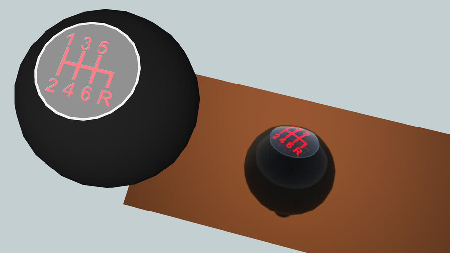 6 gear spherical shift knob 3D Warehouse