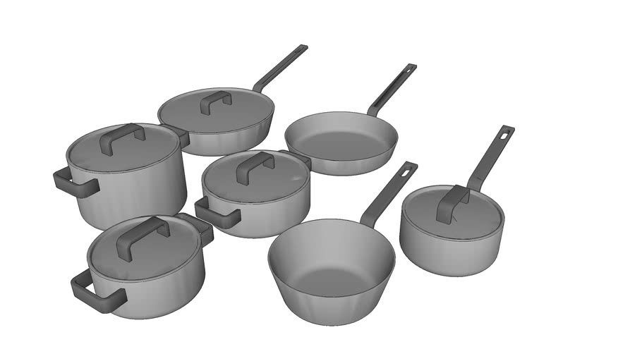 Cookware Set 3D Warehouse