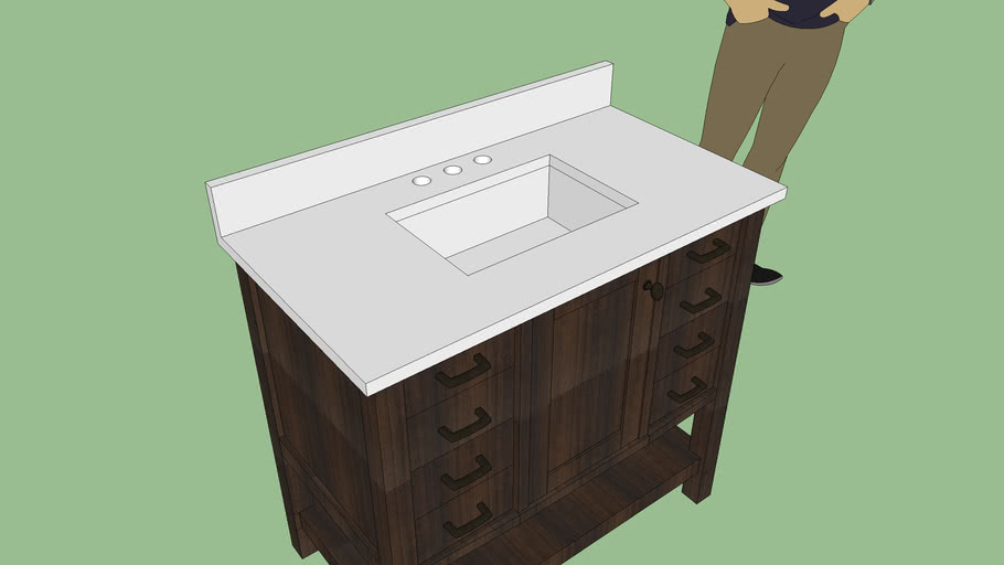 Allen Roth Bathroom Vanity 3d Warehouse