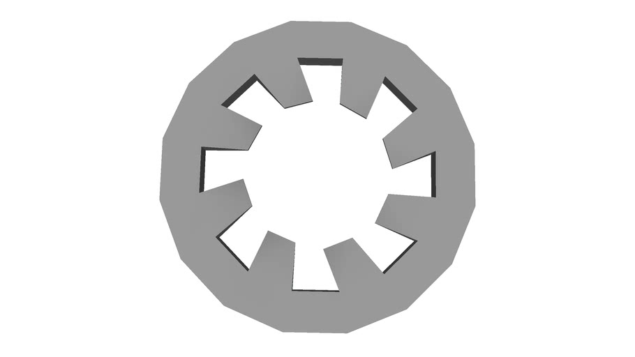 No10 Detailed Internal Star Washer 3D Warehouse