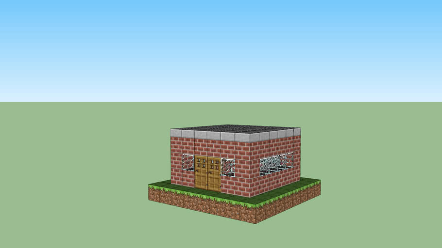 Minecraft House 3d Warehouse 1964