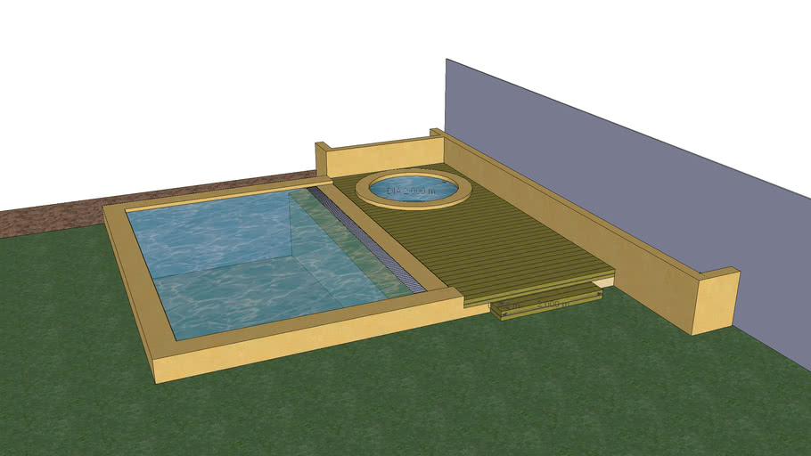 piscina con Deck