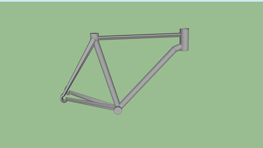 simple bike frame 3D Warehouse