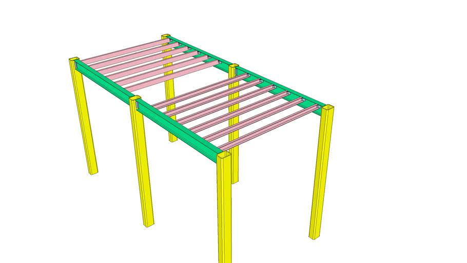 steel-frame-3d-warehouse