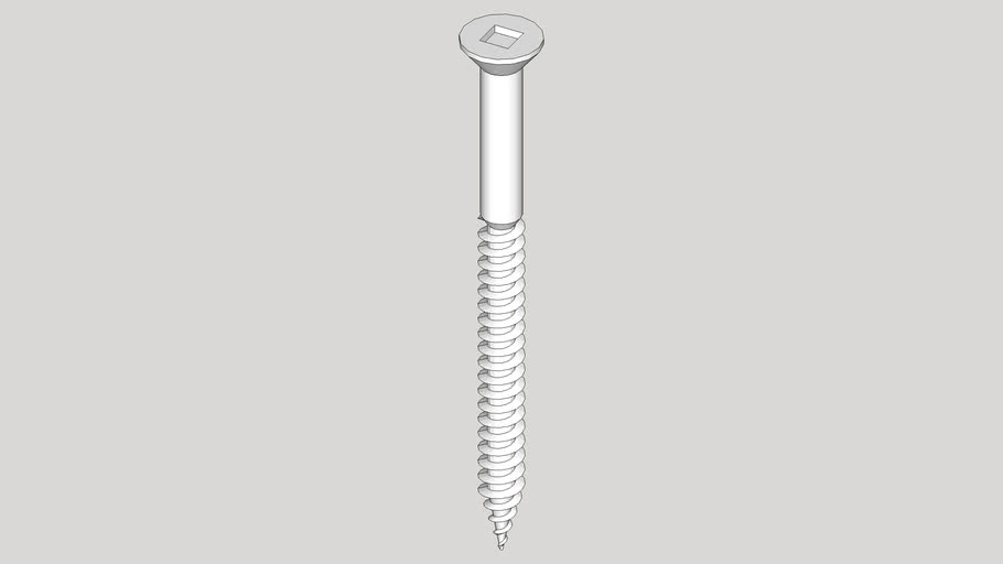 wood screw 2 inch 3D Warehouse