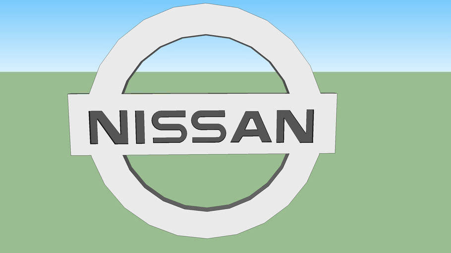 Logo nissan 3d
