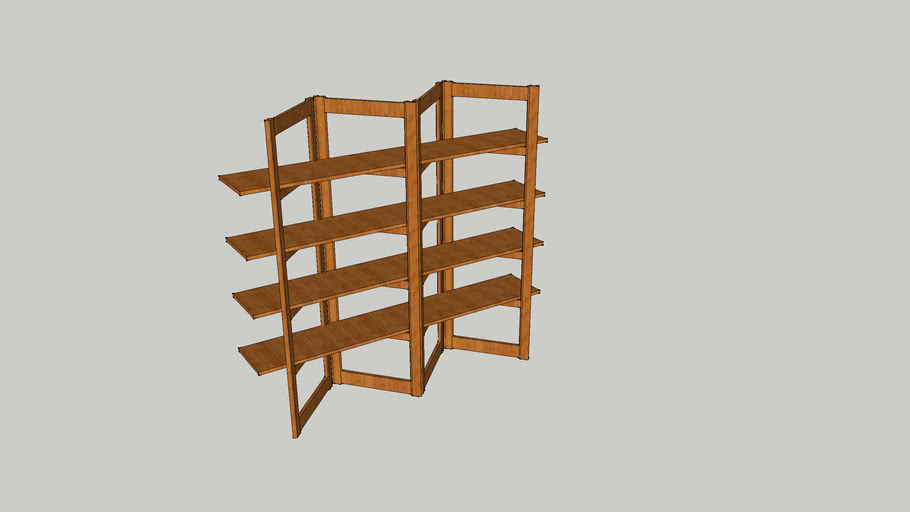 Scandesign, Classic Teak room divider | 3D Warehouse