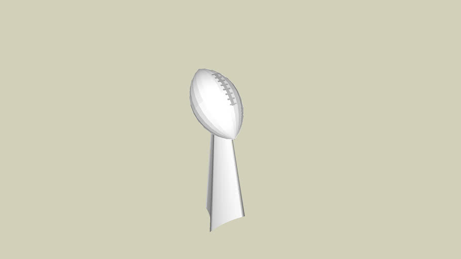 Vince Lombardi Trophy 3d Warehouse