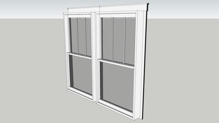 Twin Double Hung Window 3D Warehouse