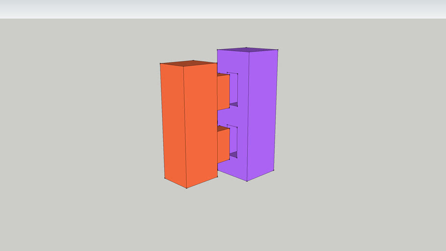 NO23double_mortise_and_tenon_brent 3D Warehouse