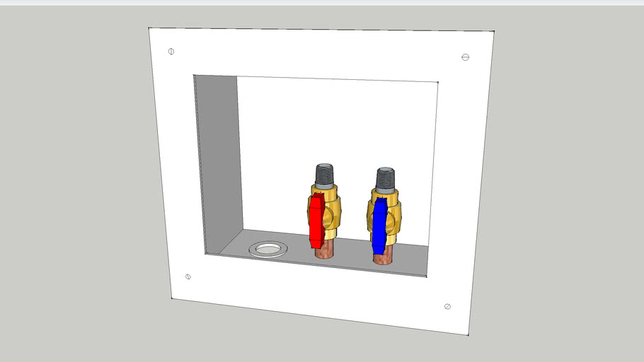 WASHER DRAIN BOX 3D Warehouse
