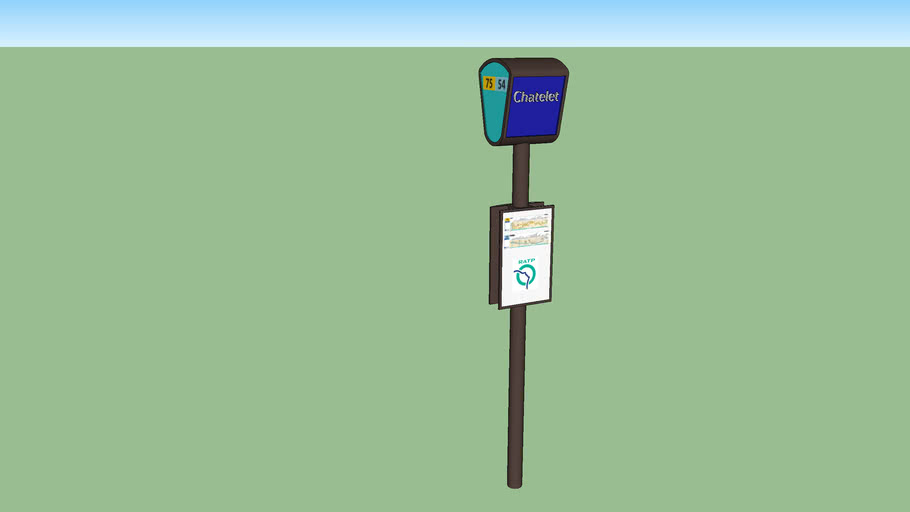Arret De Bus Ratp 3d Warehouse