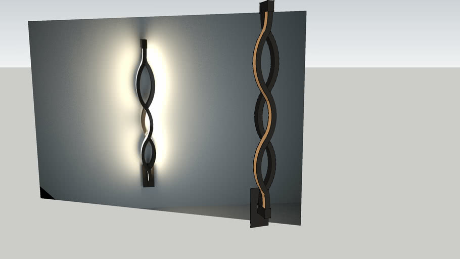 wave+wall+lamp 3D Warehouse