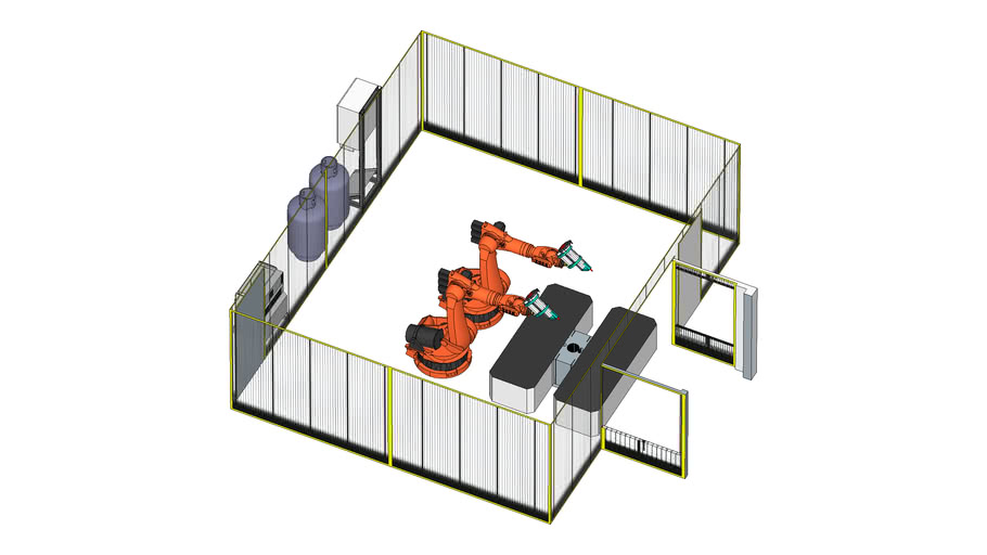 Celula de solda robotizada | 3D Warehouse