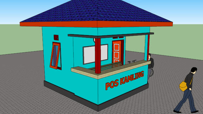 Pos Kamling 3D model