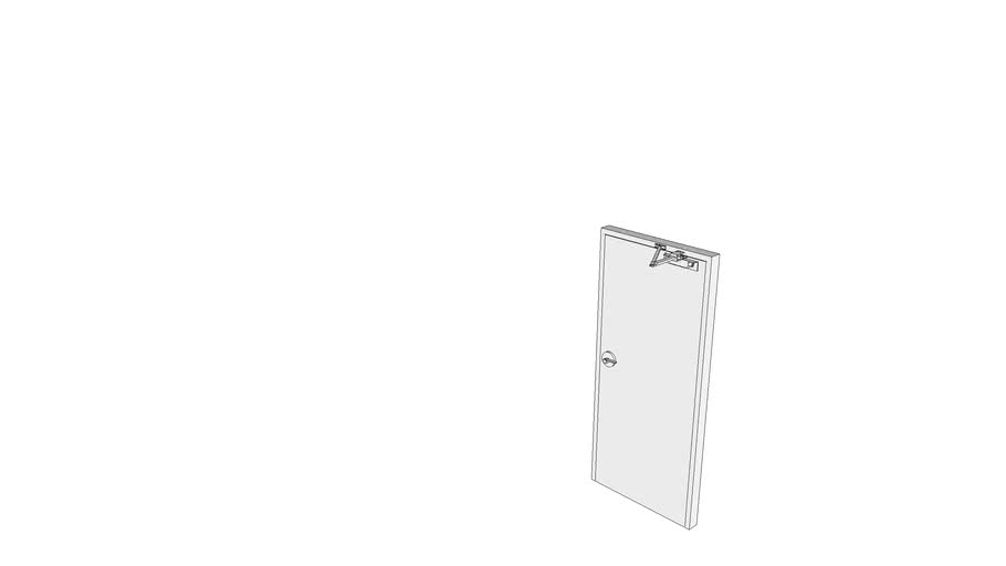 Office Door with Door Closer (Closed) | 3D Warehouse