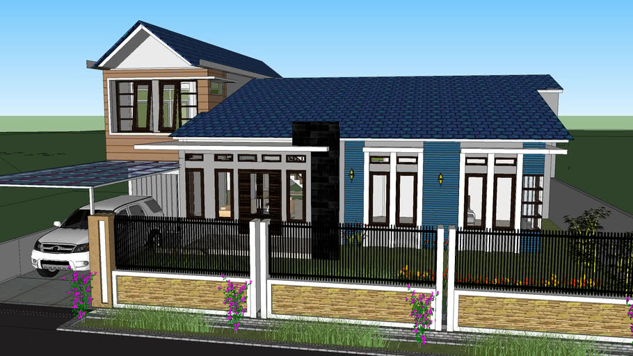 RUMAH MINIMALIS PARAKAN BANDUNG | 3D Warehouse