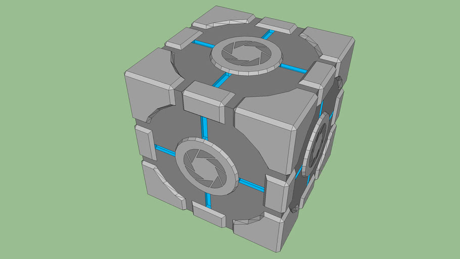 Aperture Science Weighted Storage Cube (Portal)  3D Warehouse