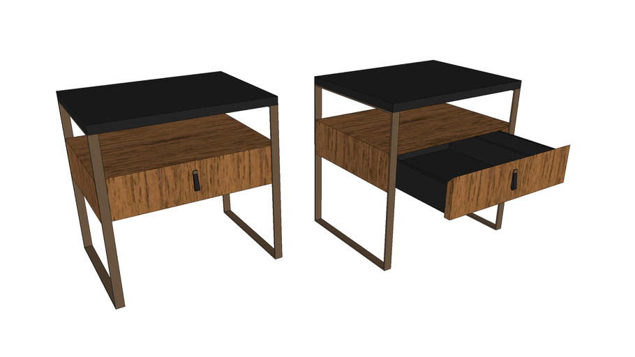 bedside table 3D Warehouse