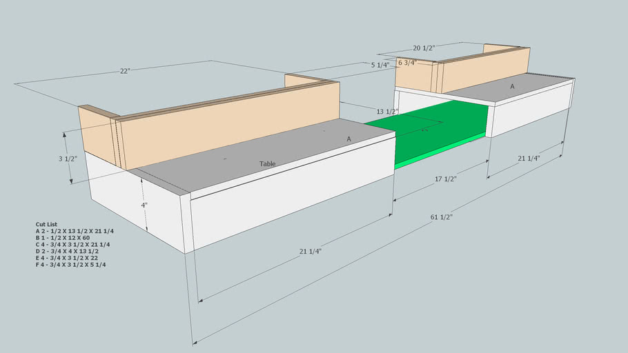 Modular Miter Saw Table Plans