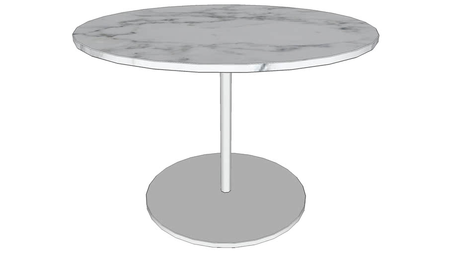 Bleecker Nesting Coffee Tables in White Marble by Modloft 3D Warehouse