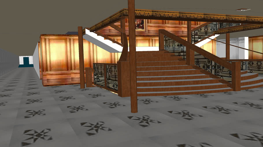 Titanic With Interior Sinking D Deck 3d Warehouse