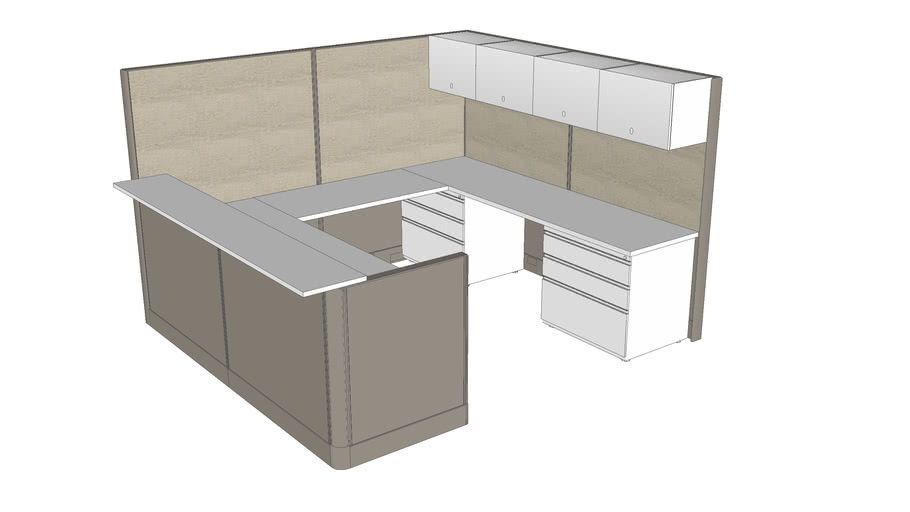Herman Miller Hive Custom Reception Desk 2 3d Warehouse