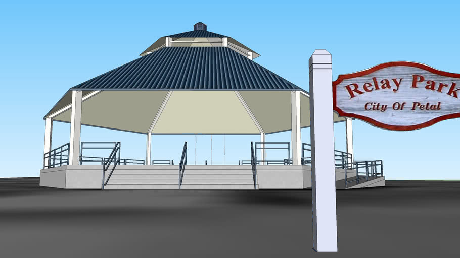 Relay Park Pavillion Petal, Mississippi 3D Warehouse