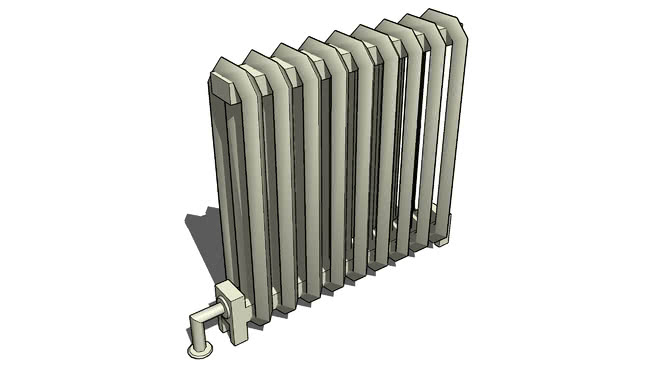 3d модель радиатора отопления